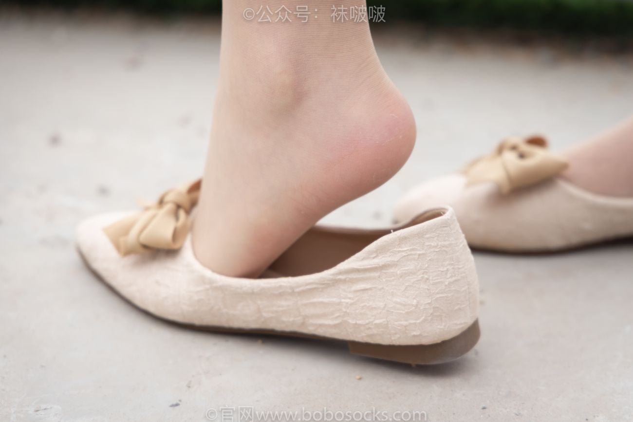 BoBoSocks袜啵啵美少女丝袜美脚写真第BoBoSocks袜啵啵期小甜豆平底鞋肉丝 (16)