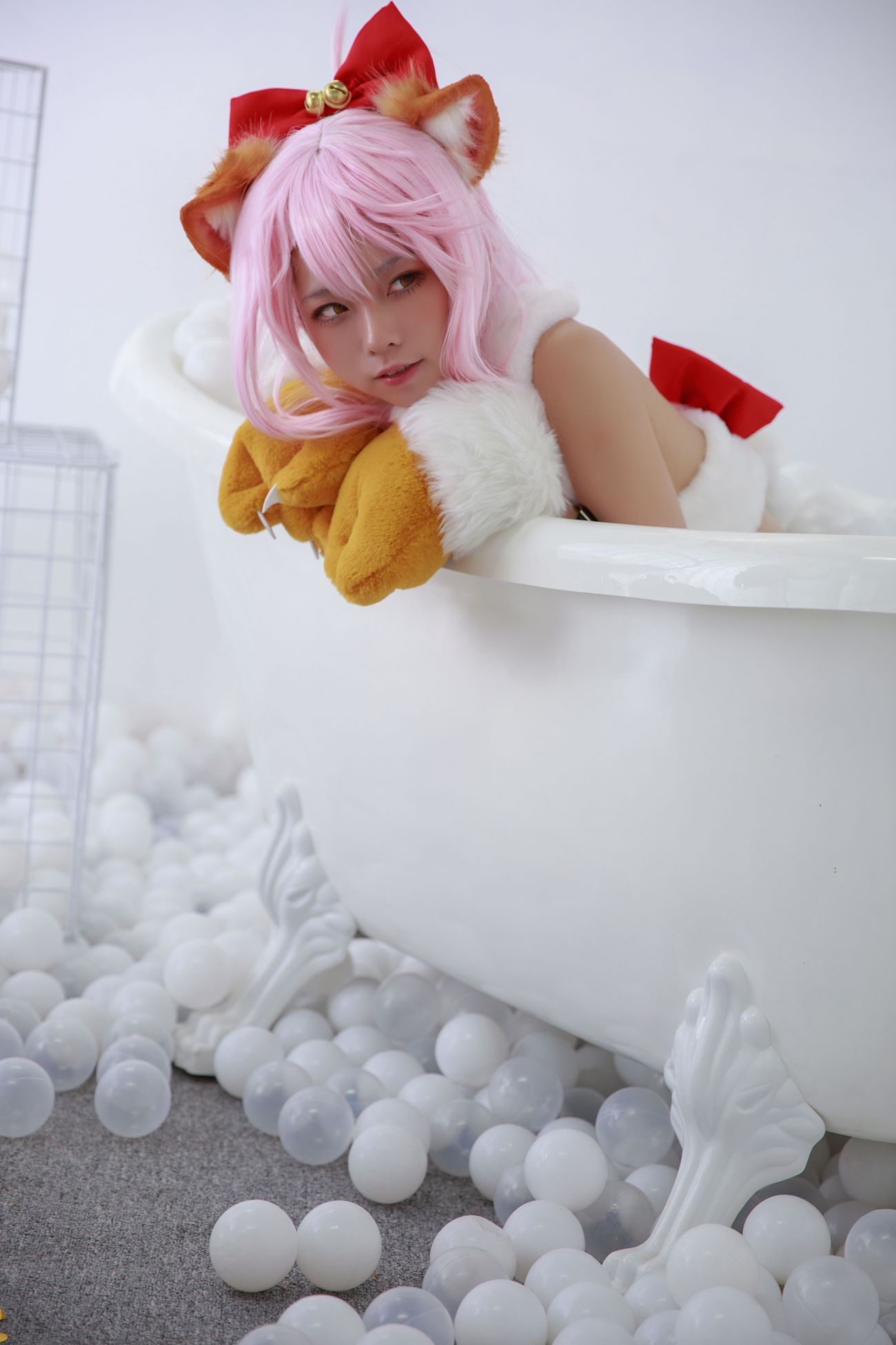 微博美少女G44不会受伤性感Cosplay写真小黑猫娘 (16)