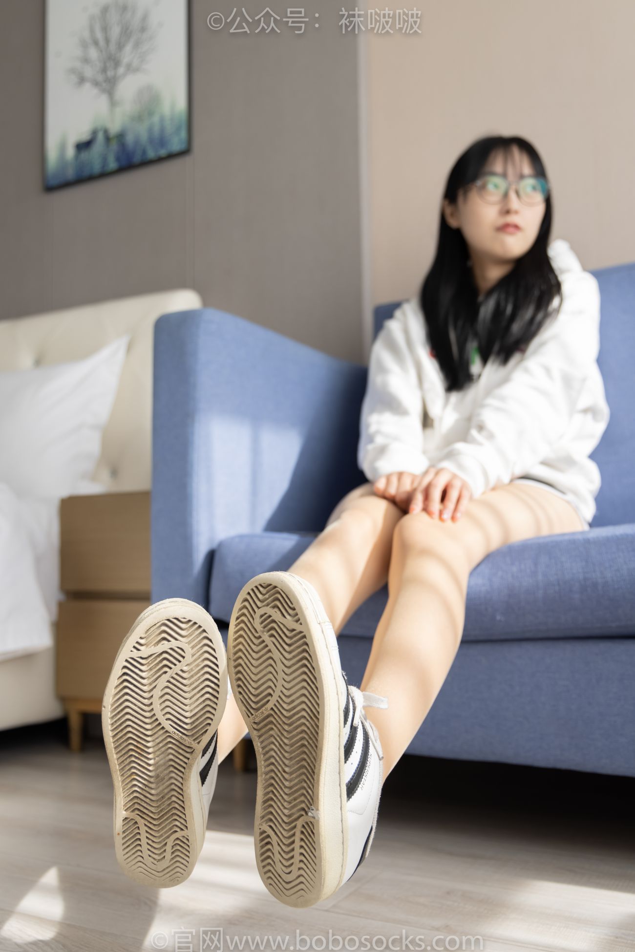 BoBoSocks袜啵啵美少女丝袜美脚写真第No.058期稚予贝壳头肉丝 (11)