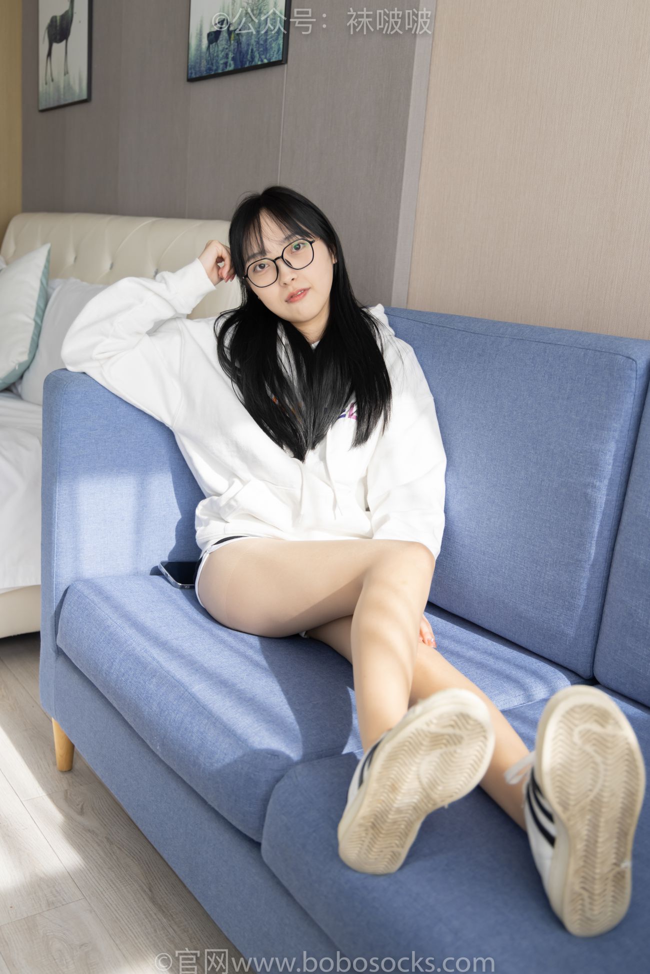 BoBoSocks袜啵啵美少女丝袜美脚写真第No.058期稚予贝壳头肉丝 (13)