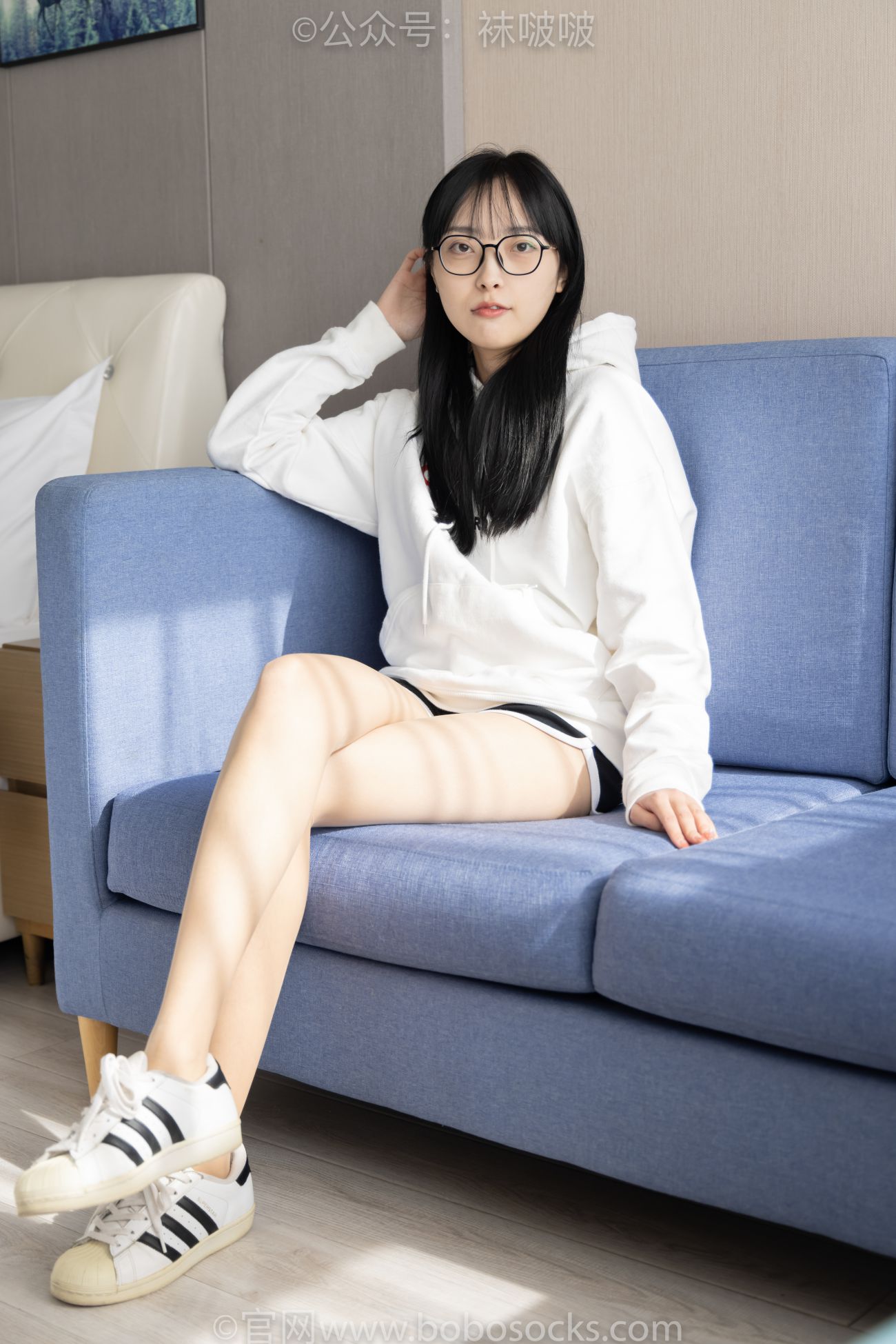 BoBoSocks袜啵啵美少女丝袜美脚写真第No.058期稚予贝壳头肉丝 (2)