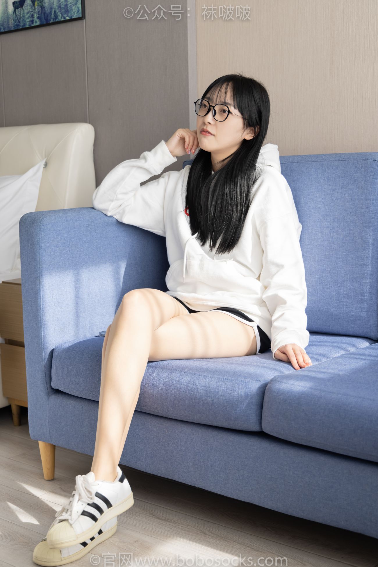 BoBoSocks袜啵啵美少女丝袜美脚写真第No.058期稚予贝壳头肉丝 (3)