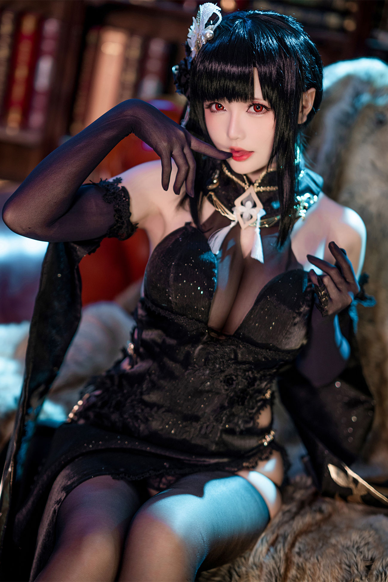 微博美少女星之迟迟性感Cosplay写真 Darling 镇海奇奢华苑 (1)