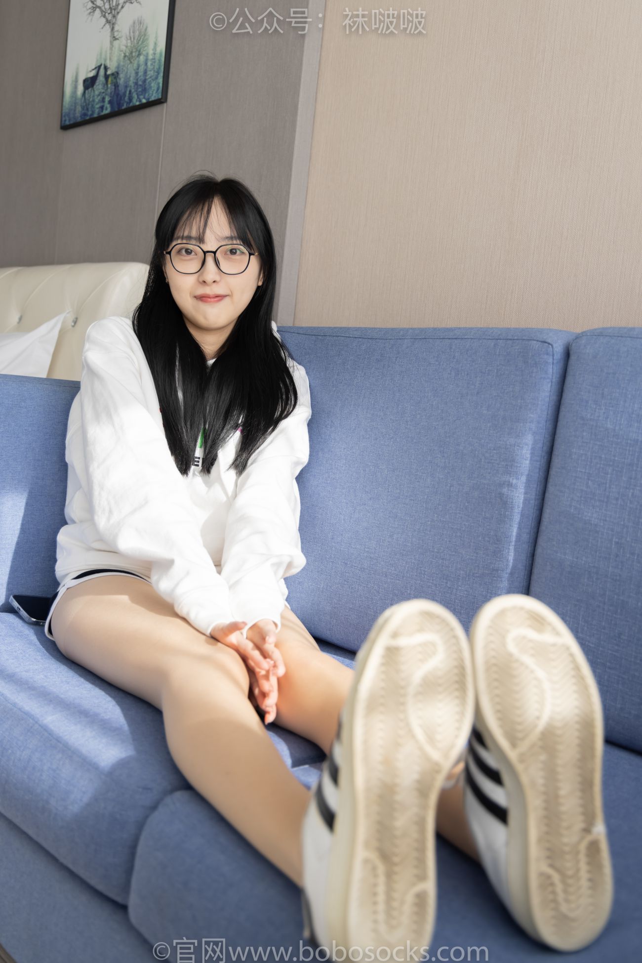 BoBoSocks袜啵啵美少女丝袜美脚写真第No.058期稚予贝壳头肉丝 (12)