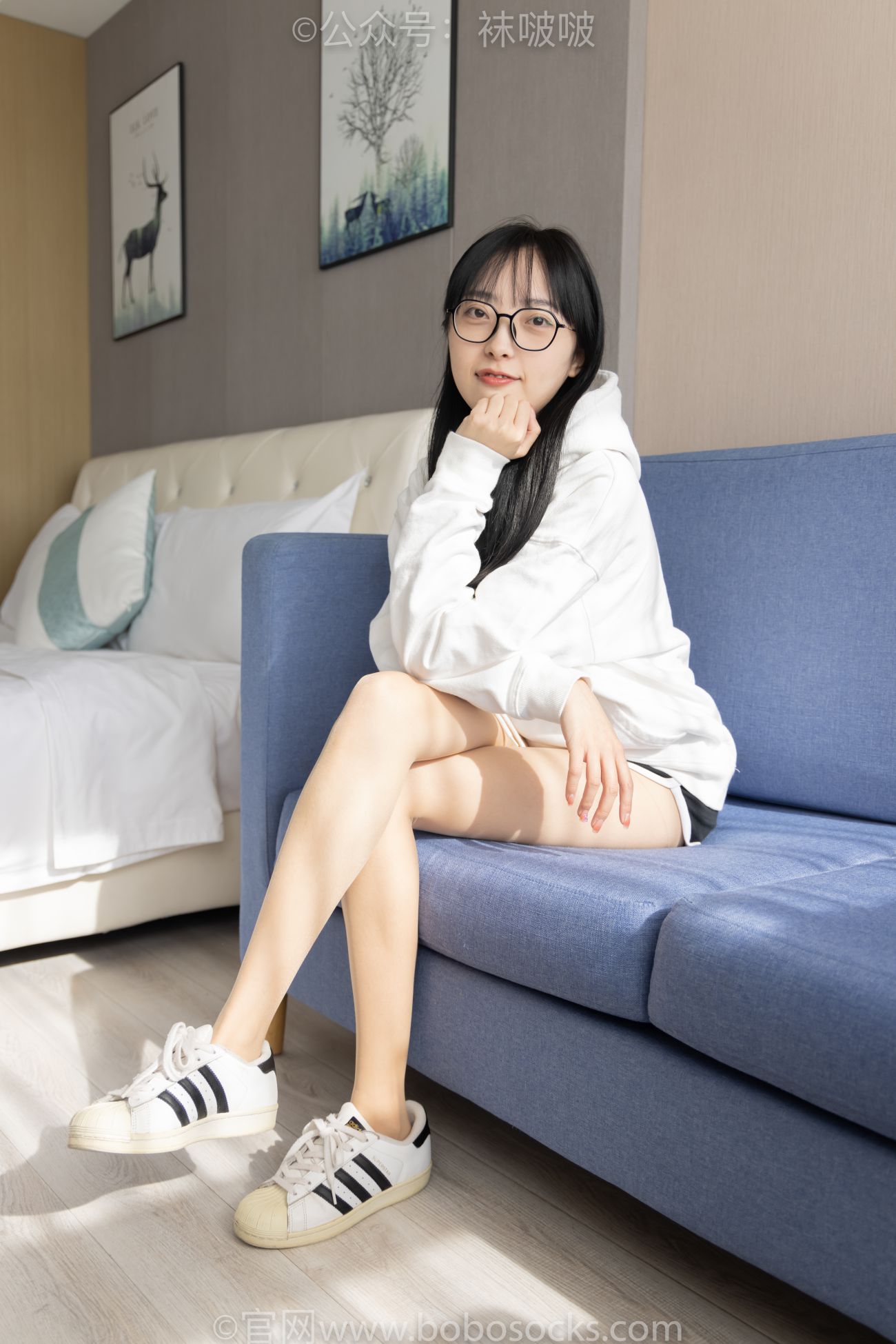 BoBoSocks袜啵啵美少女丝袜美脚写真第No.058期稚予贝壳头肉丝 (5)