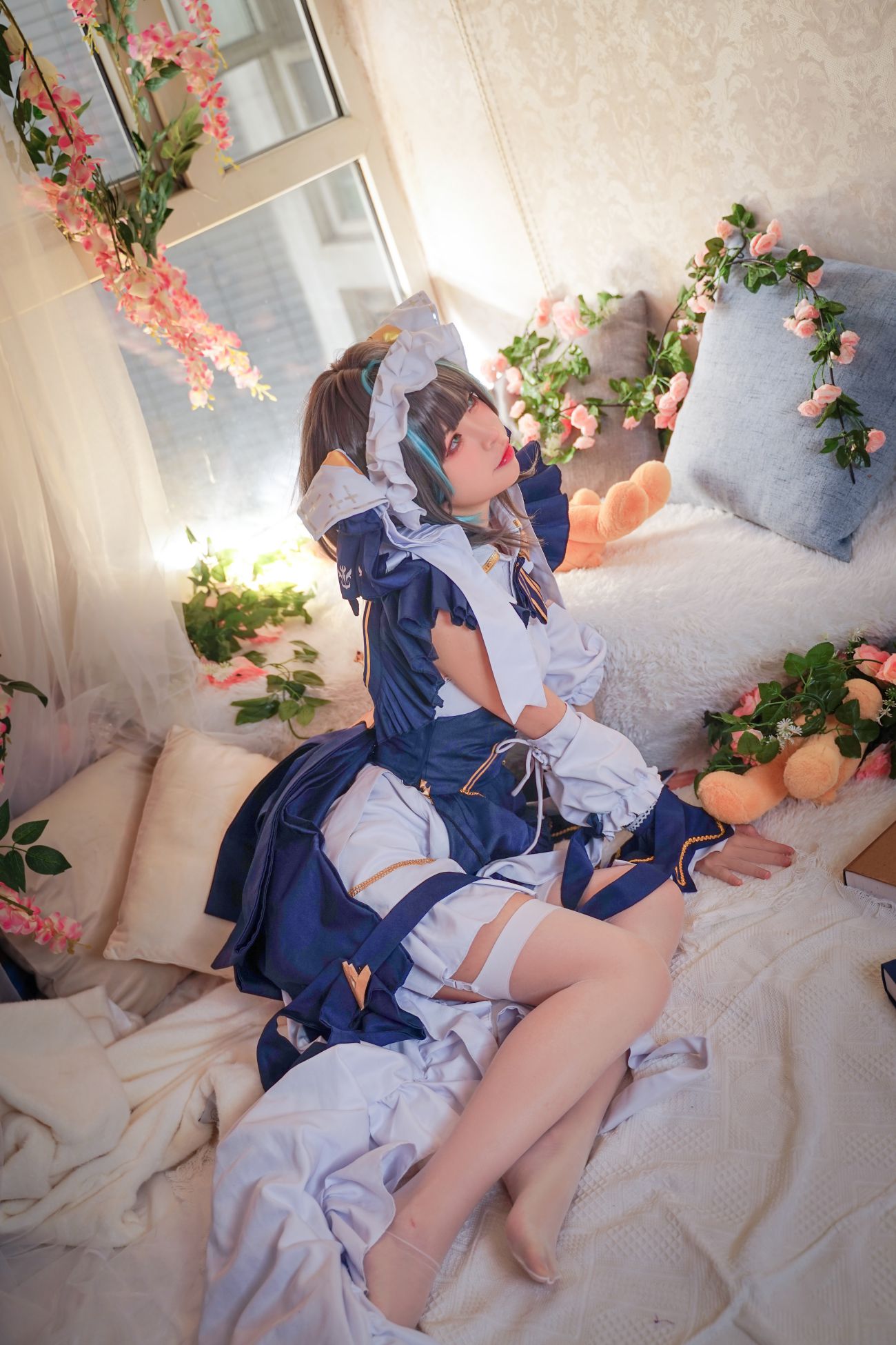 微博美少女可可老师性感Cosplay写真柴郡 (7)