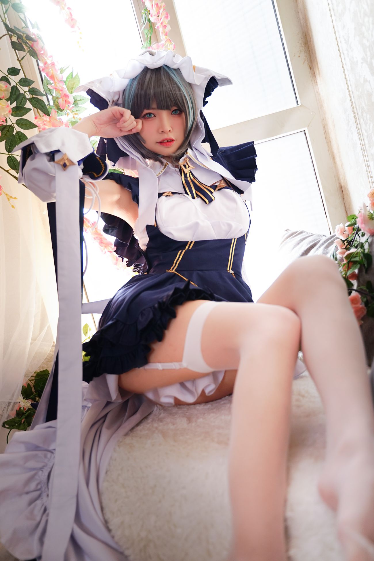 微博美少女可可老师性感Cosplay写真柴郡 (16)