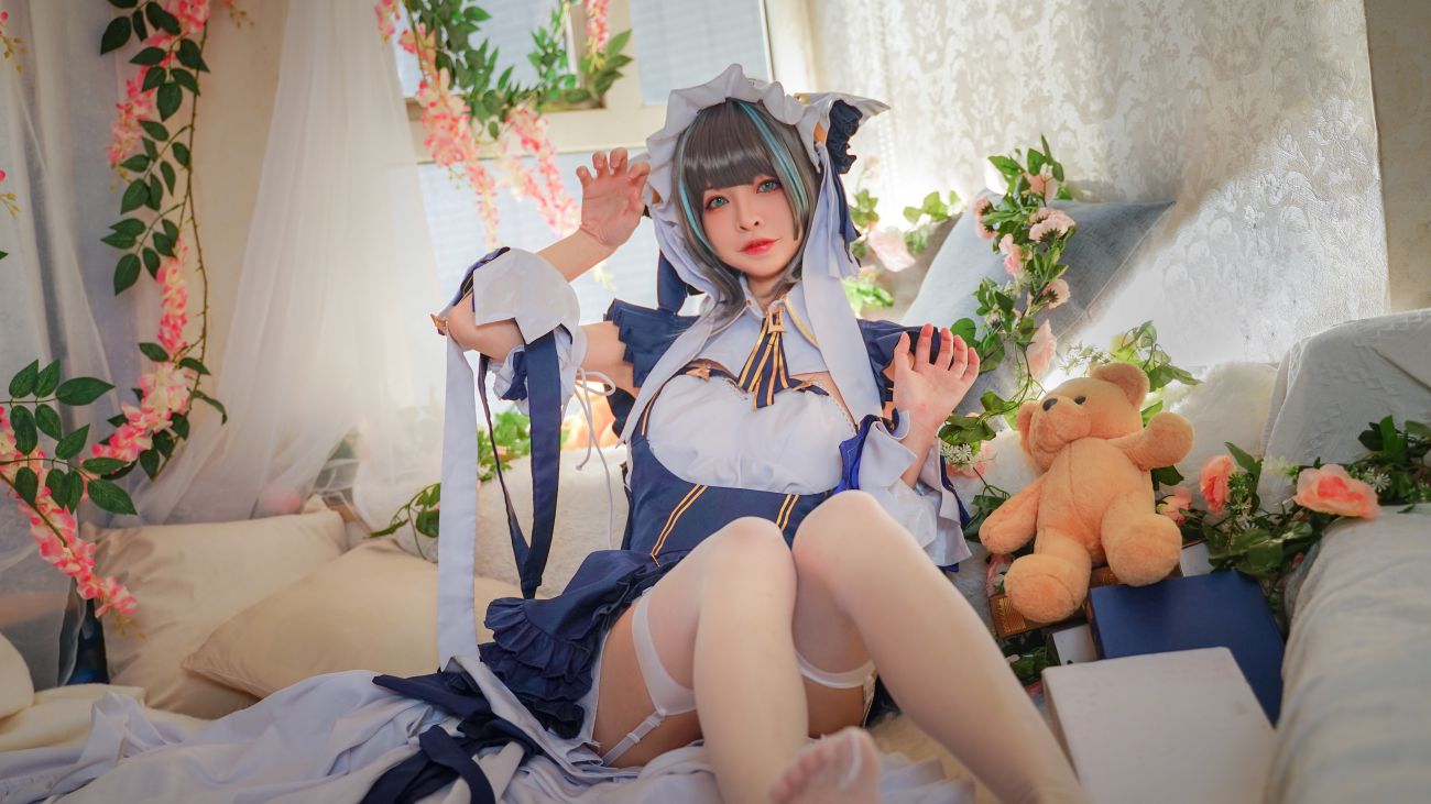 微博美少女可可老师性感Cosplay写真柴郡 (2)