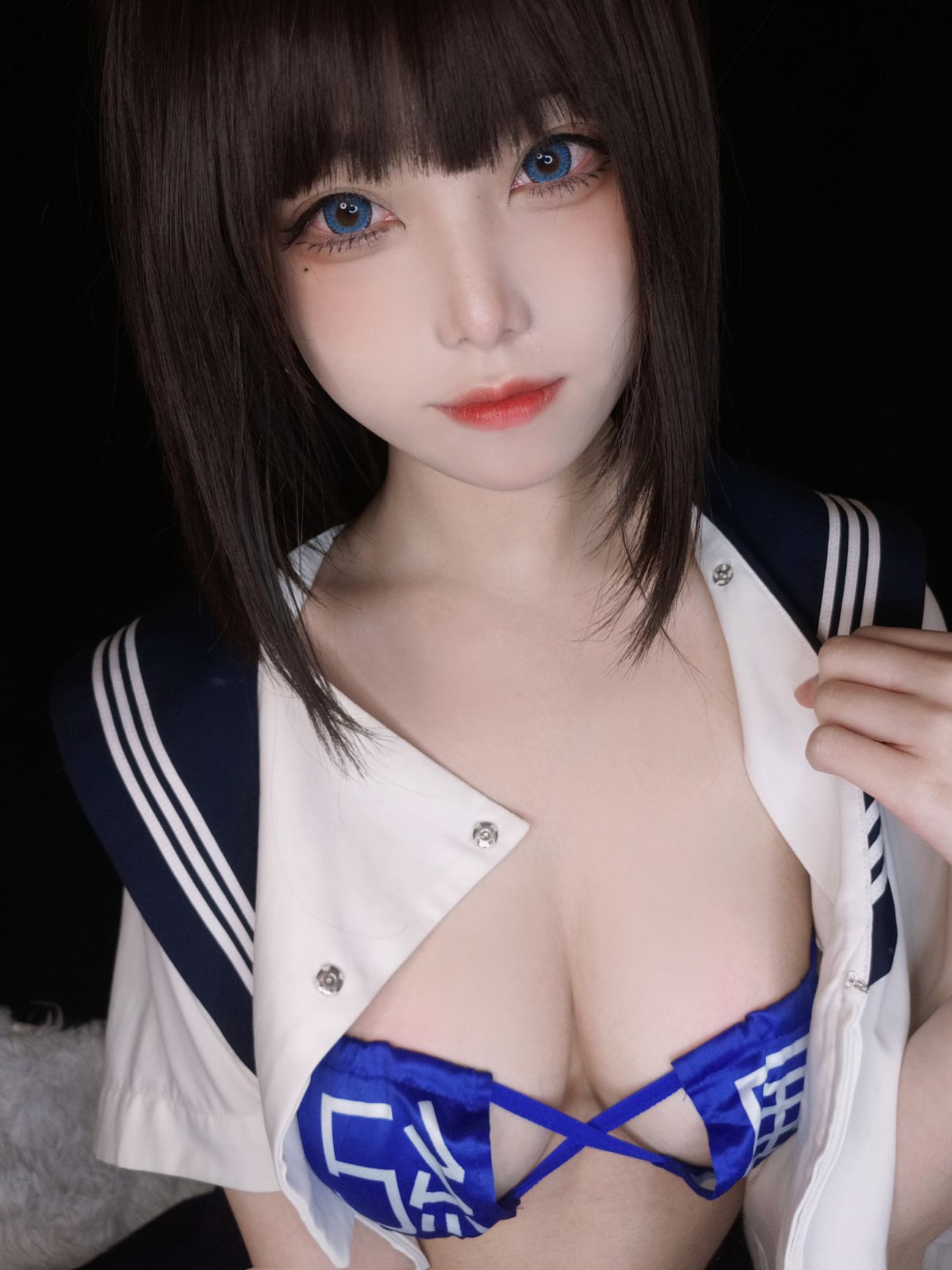 微博美少女蜜汁猫裘性感Cosplay写真坏学妹自拍 (34)