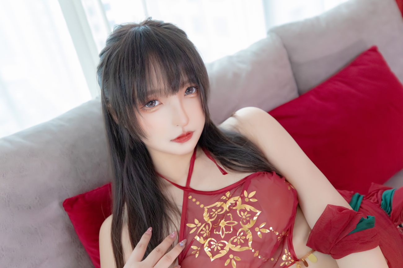 微博美少女神楽板真冬性感Cosplay写真恋恋红尘 (6)