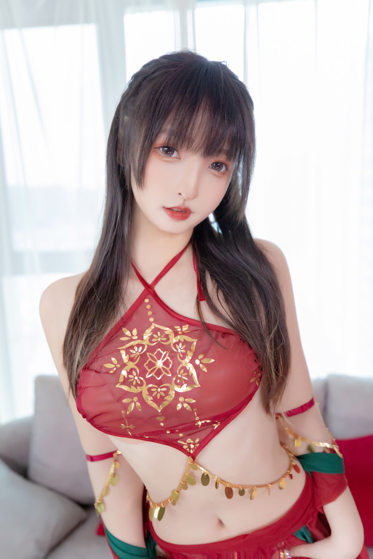 微博美少女神楽板真冬性感Cosplay写真恋恋红尘 (13)