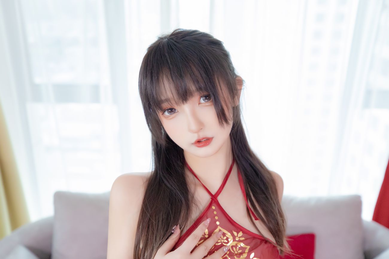 微博美少女神楽板真冬性感Cosplay写真恋恋红尘 (15)