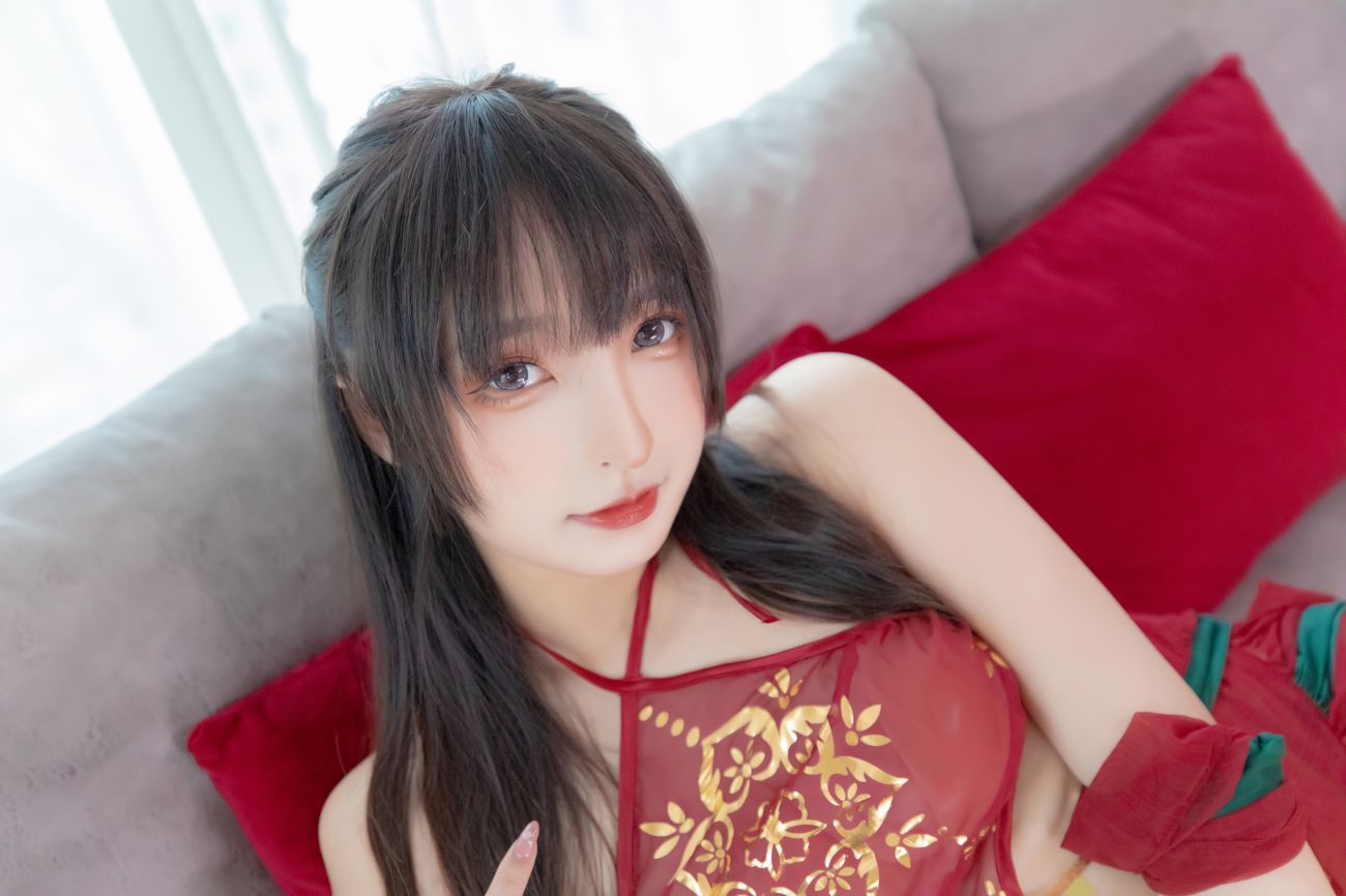 微博美少女神楽板真冬性感Cosplay写真恋恋红尘 (7)