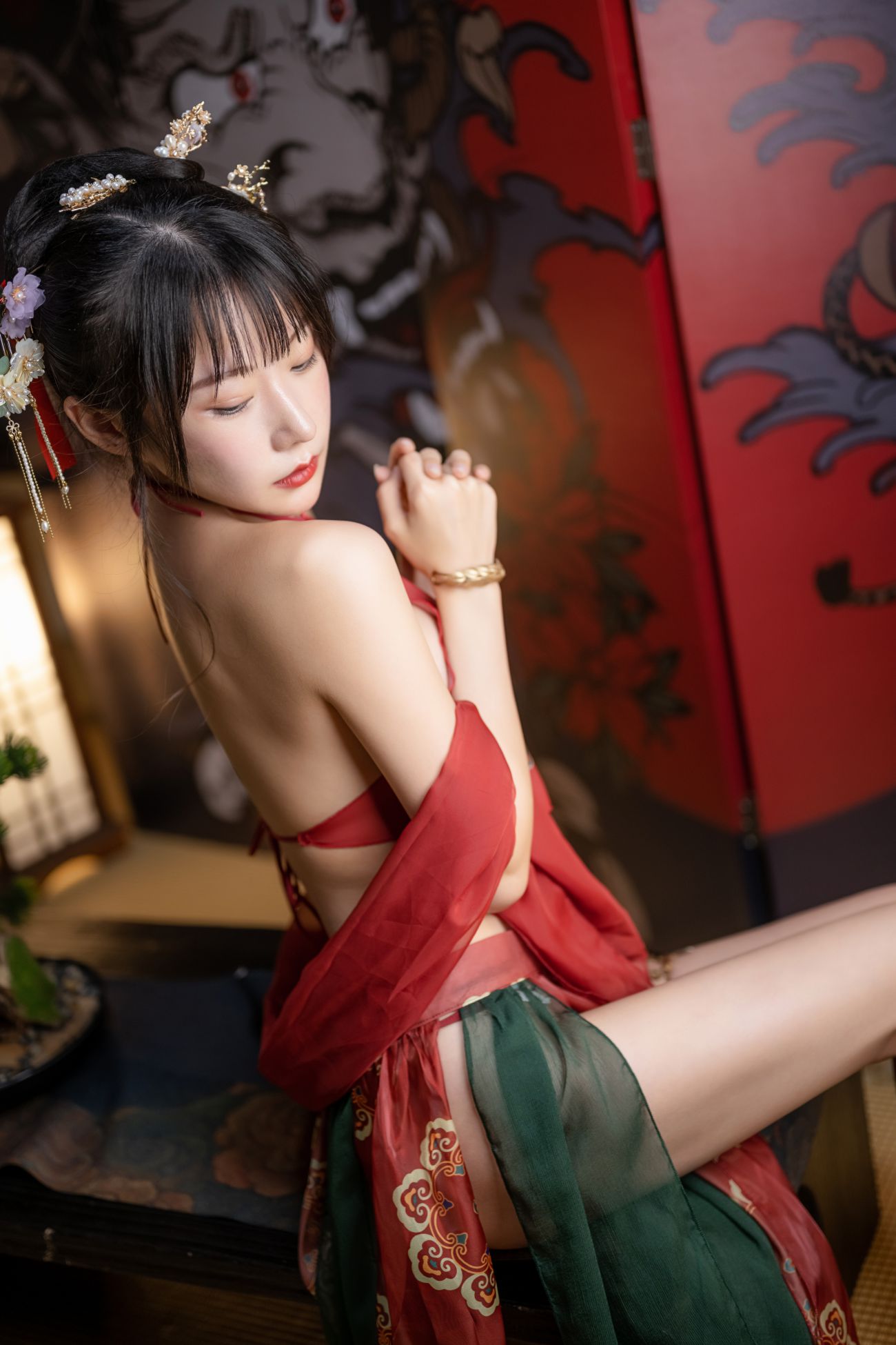 微博美少女香草喵露露性感Cosplay写真2022春节贺图 (7)