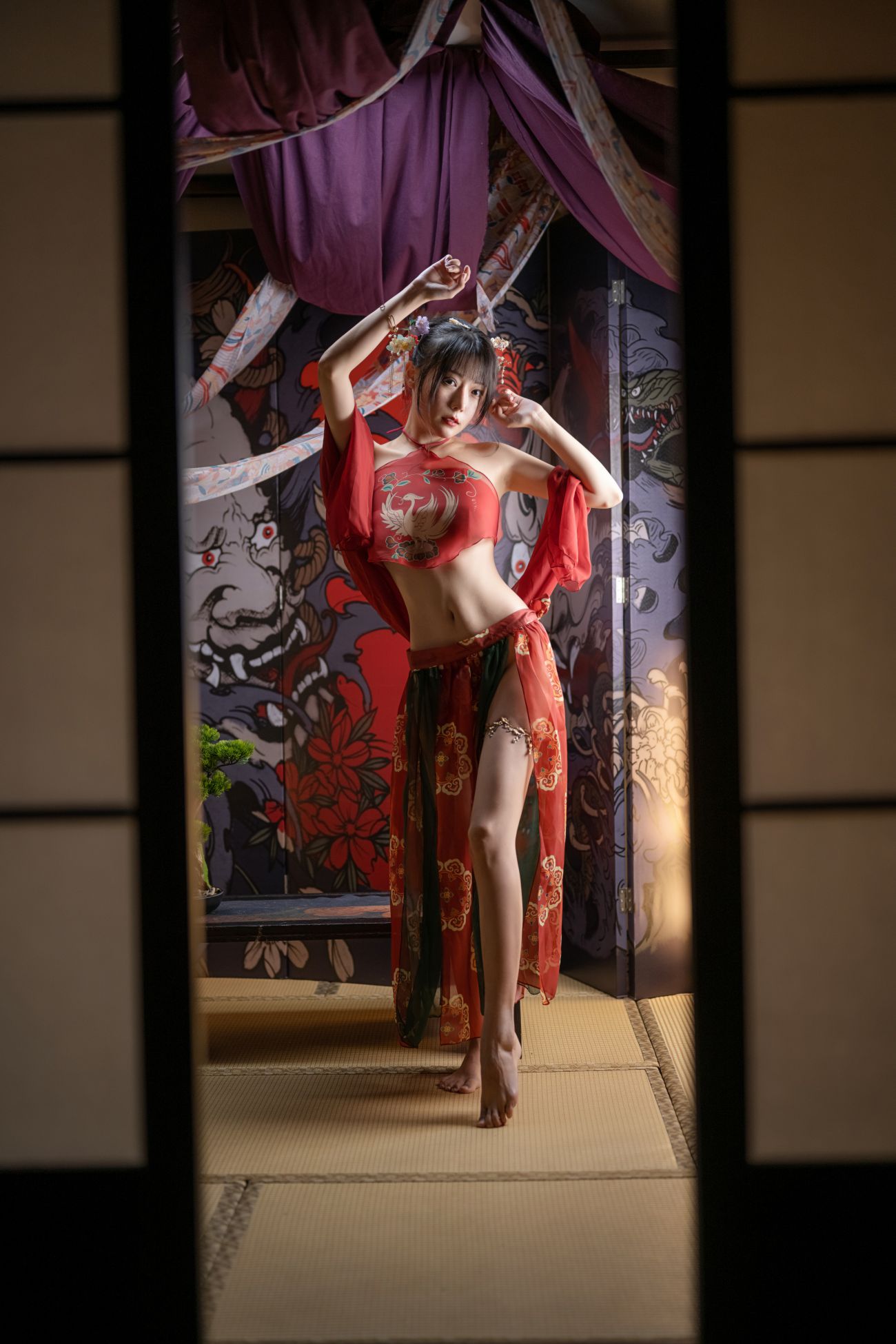 微博美少女香草喵露露性感Cosplay写真2022春节贺图 (17)