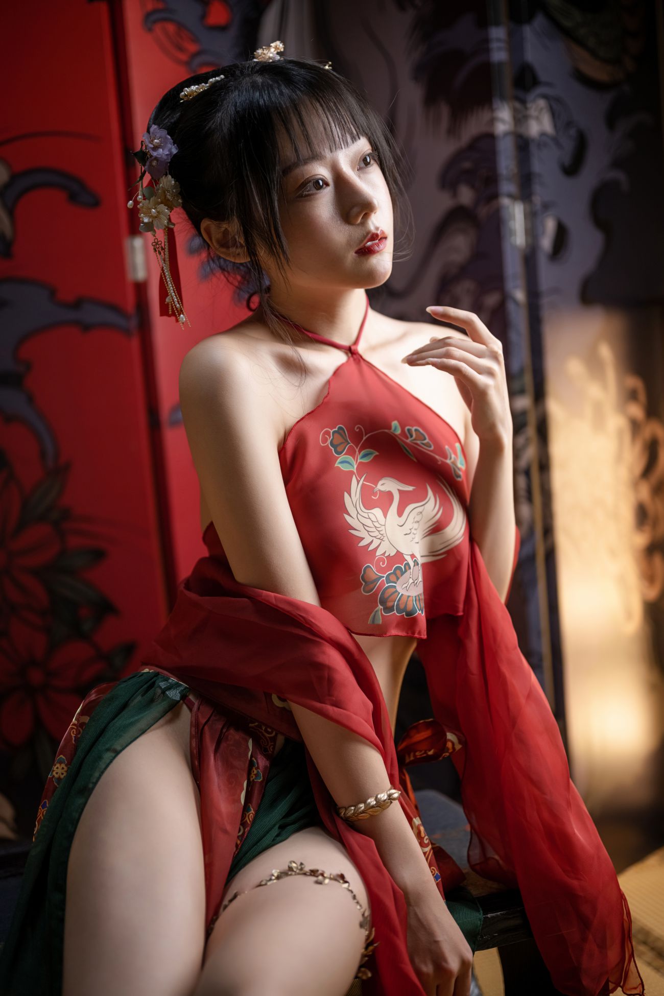 微博美少女香草喵露露性感Cosplay写真2022春节贺图 (3)