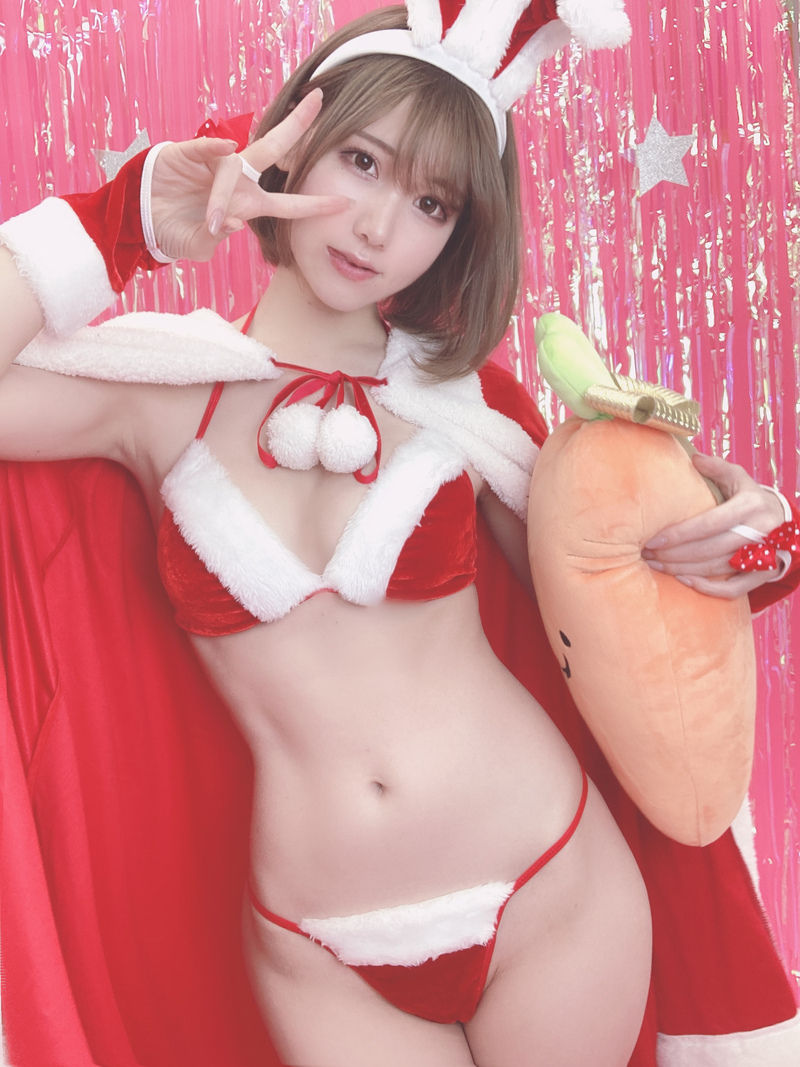 日本美少女COSERけんけんfantiaメリークリスマスいぶ (9)