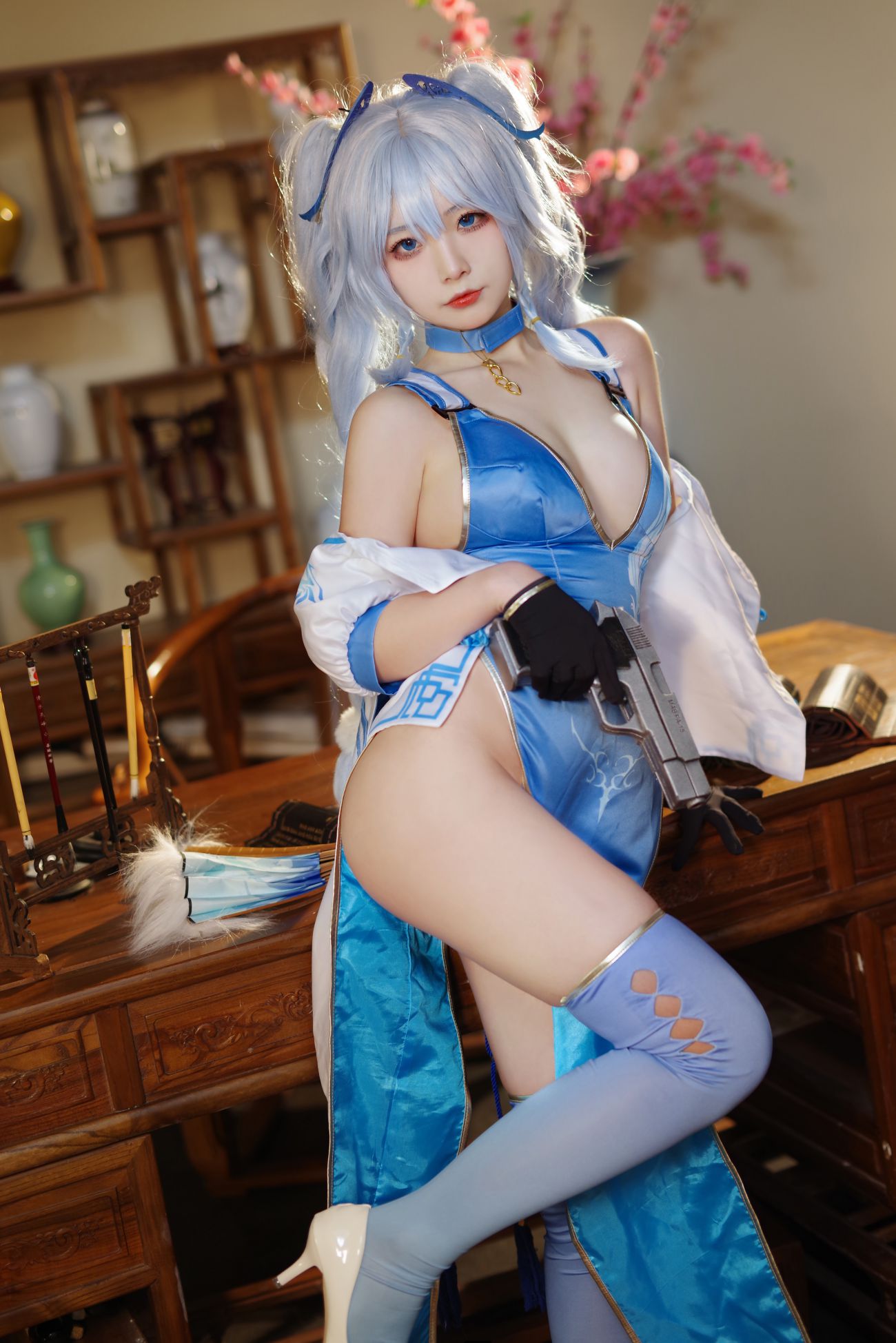 微博美少女yuuhui玉汇性感Cosplay写真PA 15 翠雀媚 (8)