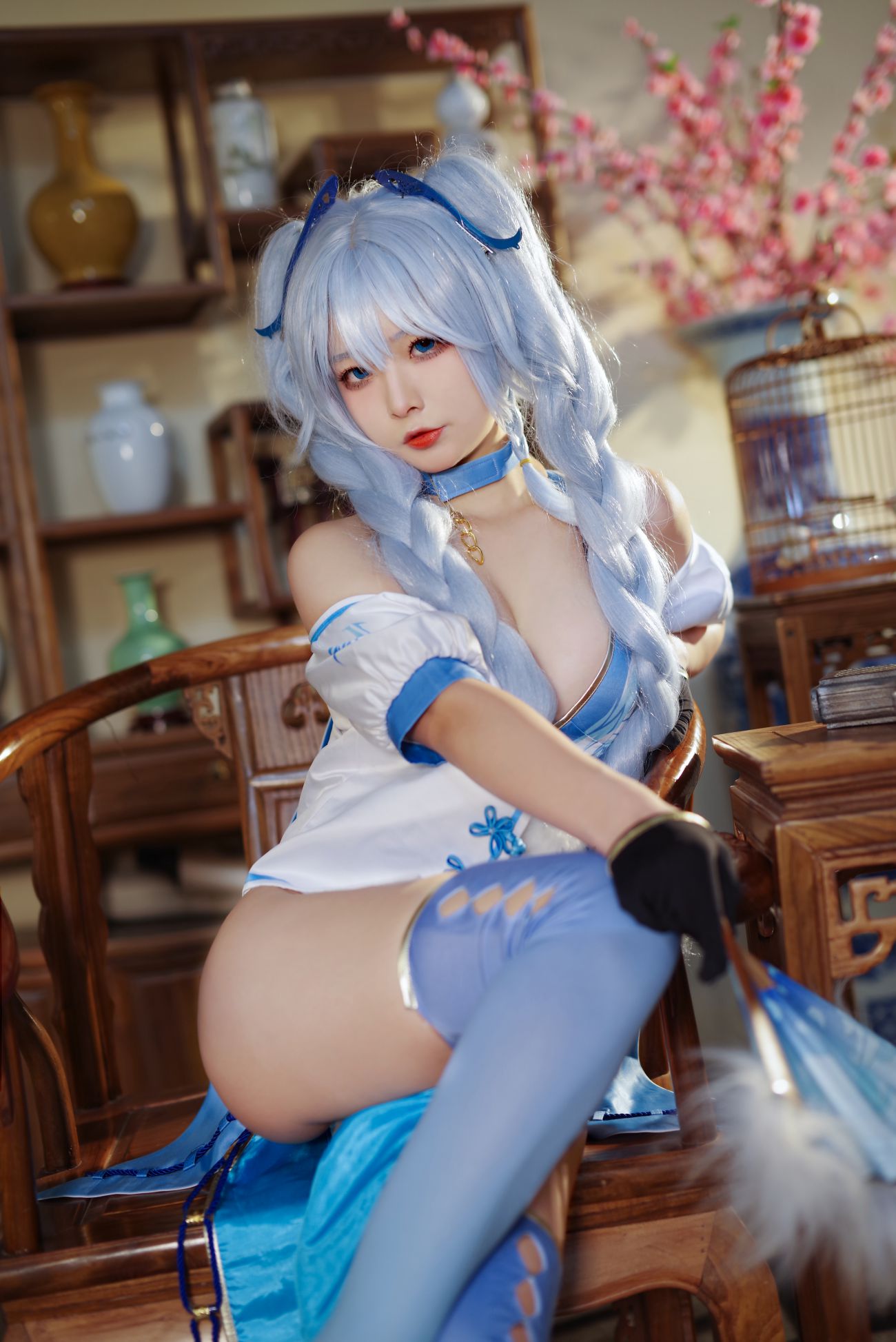 微博美少女yuuhui玉汇性感Cosplay写真PA 15 翠雀媚 (12)