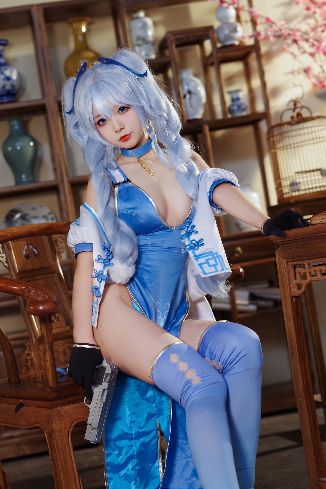 微博美少女yuuhui玉汇性感Cosplay写真PA 15 翠雀媚 (15)