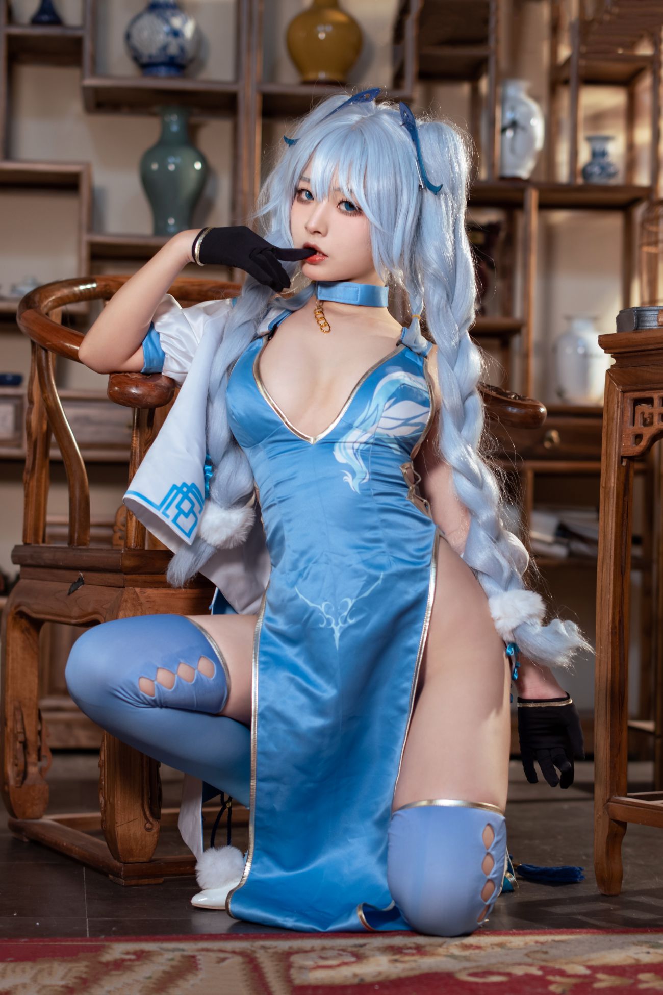 微博美少女yuuhui玉汇性感Cosplay写真PA 15 翠雀媚 (17)