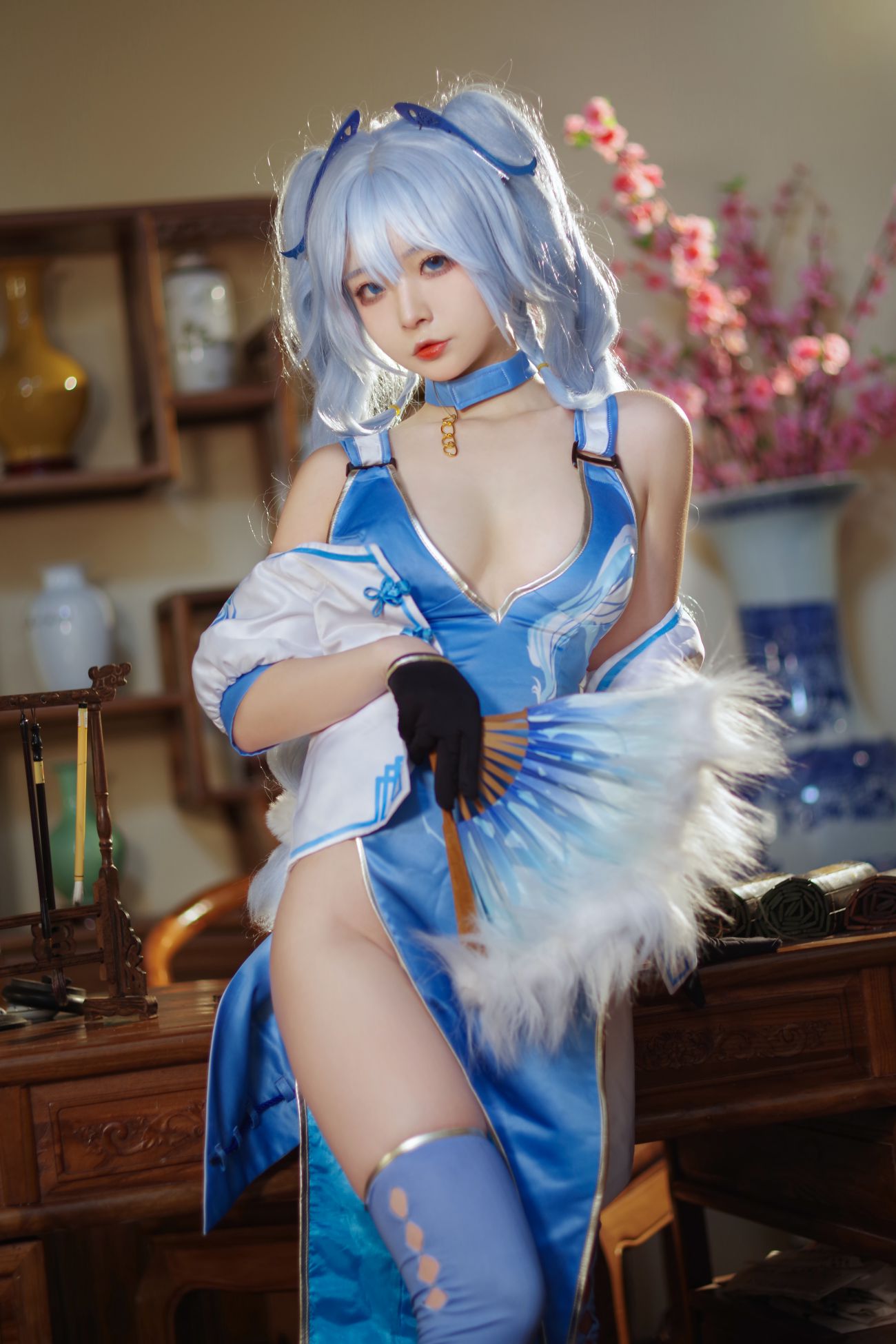 微博美少女yuuhui玉汇性感Cosplay写真PA 15 翠雀媚 (7)