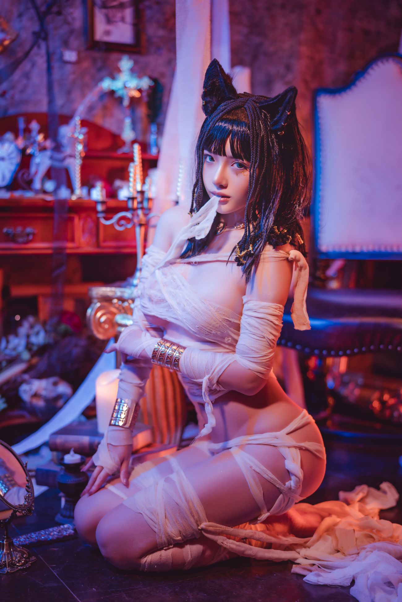 微博美少女雯妹性感Cosplay写真木乃伊 (6)