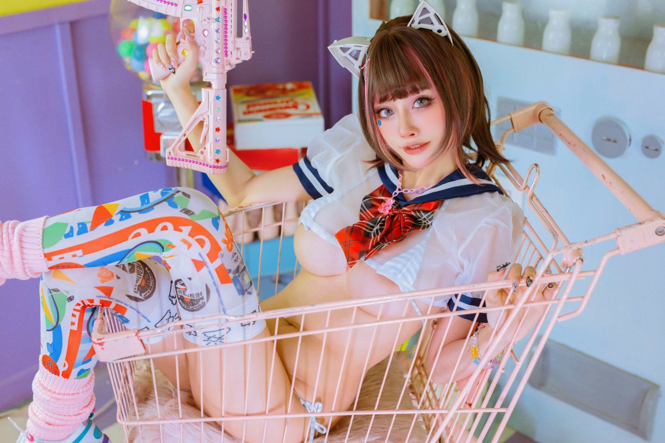 日本性感美少女Byoru性感Cosplay写真 JK Neko (14)