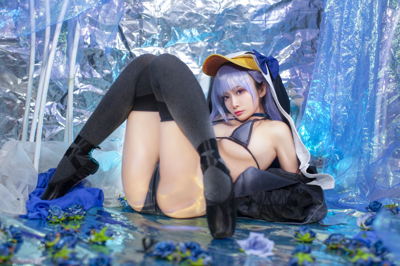 微博美少女洛璃LoLiSAMA性感Cosplay写真水着莉莉丝 (32)