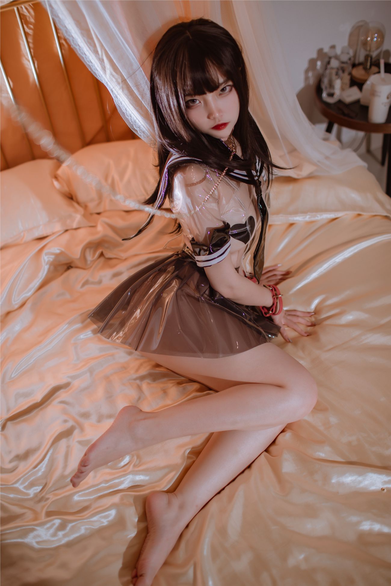 微博美少女二佐Nisa性感Cosplay写真透明JK (9)