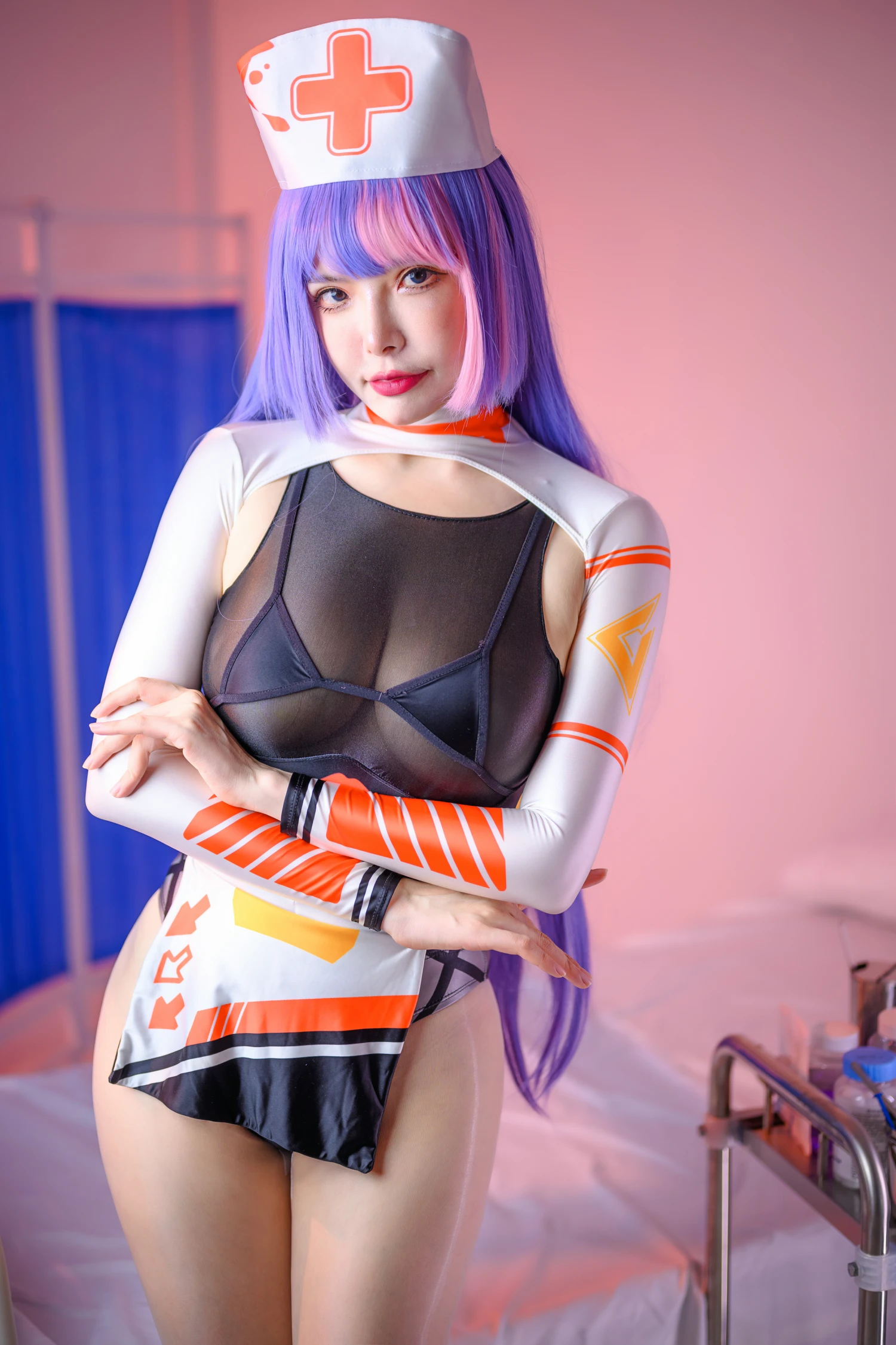 微博美少女夏小秋秋秋性感Cosplay写真专属护士 (9)