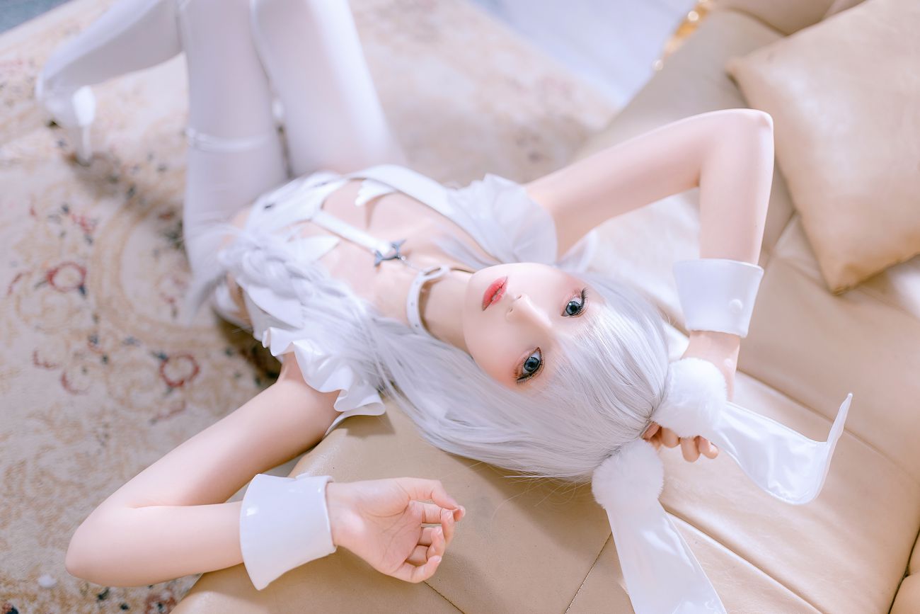 微博美少女小野寺地瓜性感Cosplay写真恶毒白兔 (5)