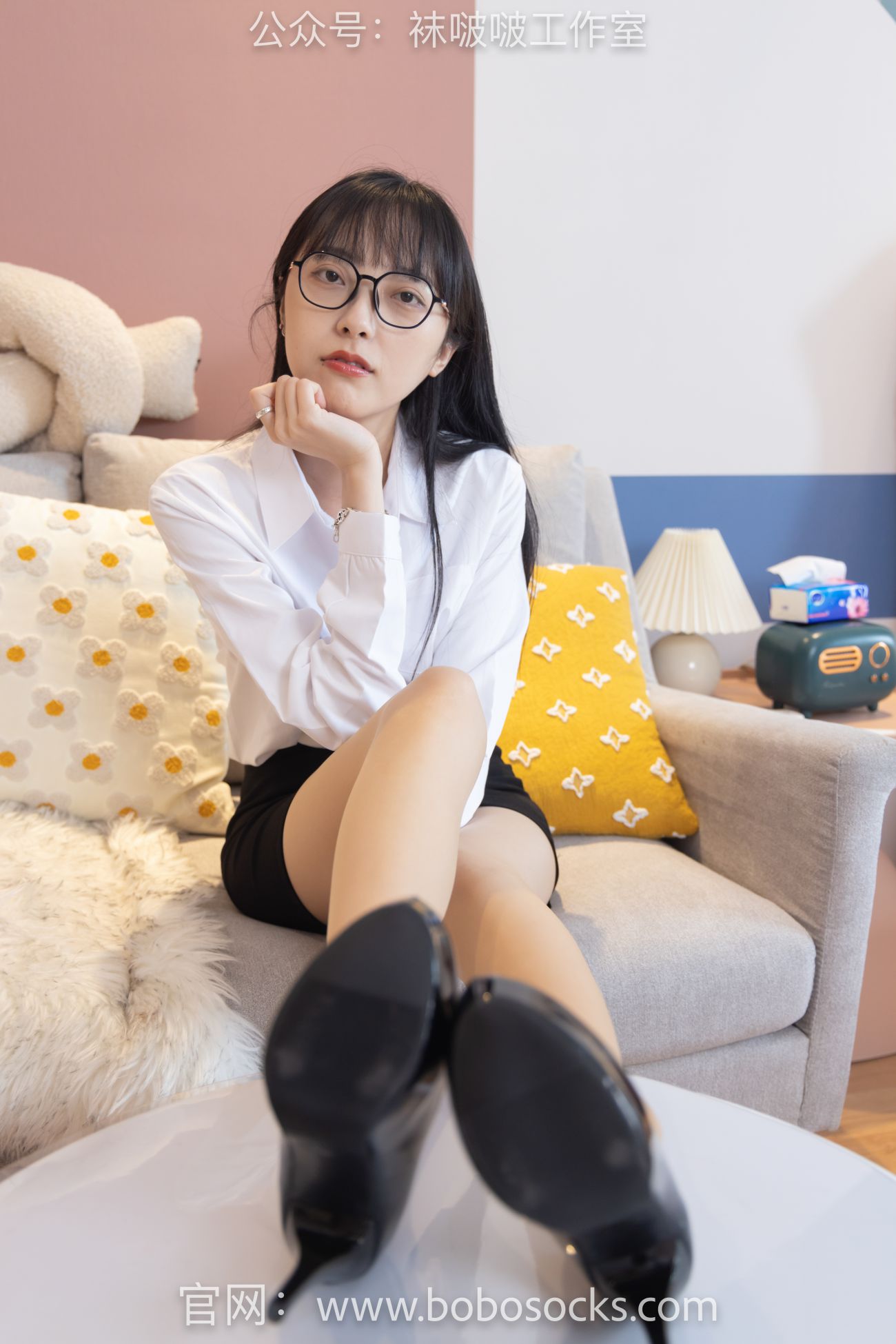 BoBoSocks袜啵啵美少女丝袜美脚写真第No.094期稚予高跟鞋肉丝 (14)