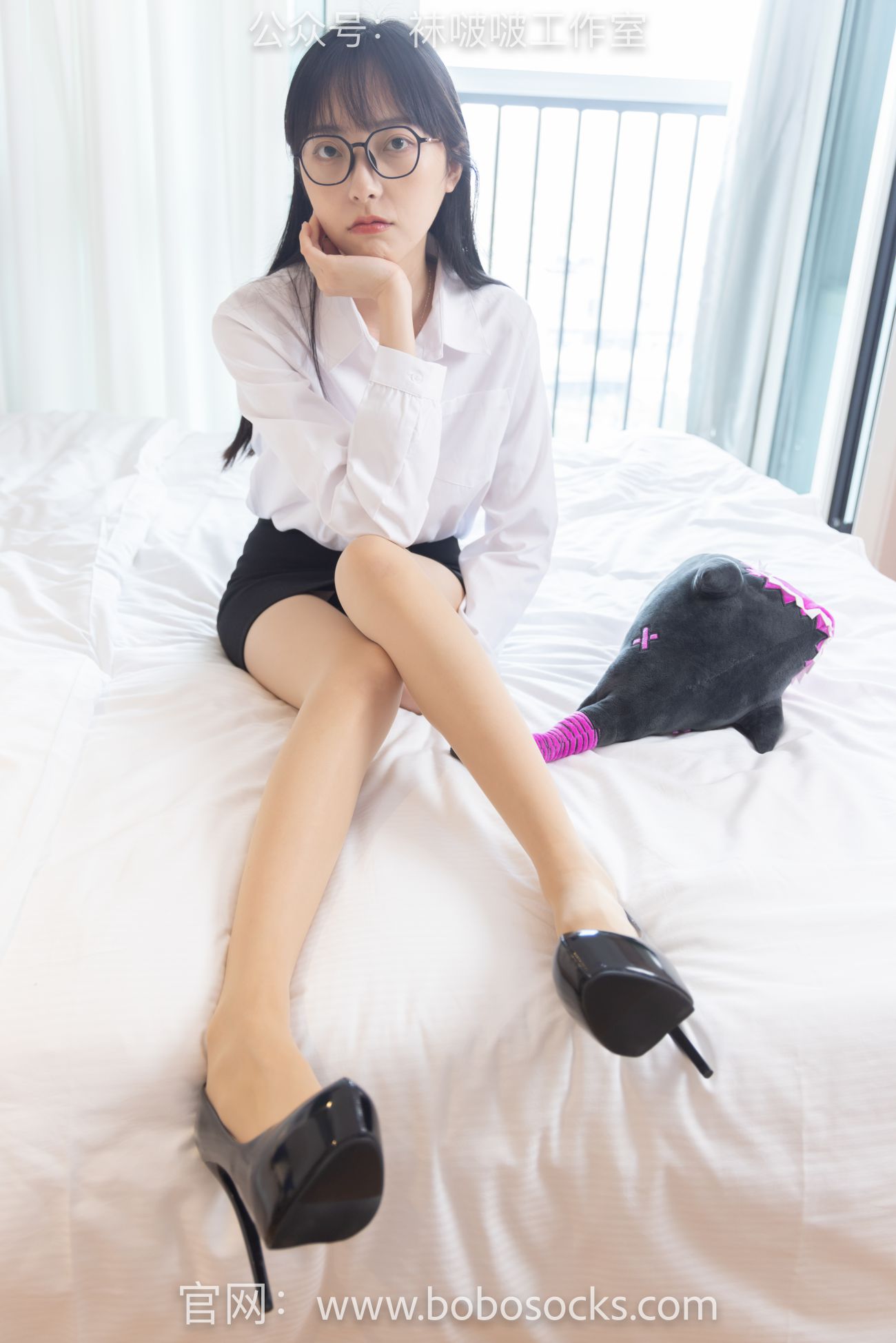 BoBoSocks袜啵啵美少女丝袜美脚写真第No.094期稚予高跟鞋肉丝 (115)