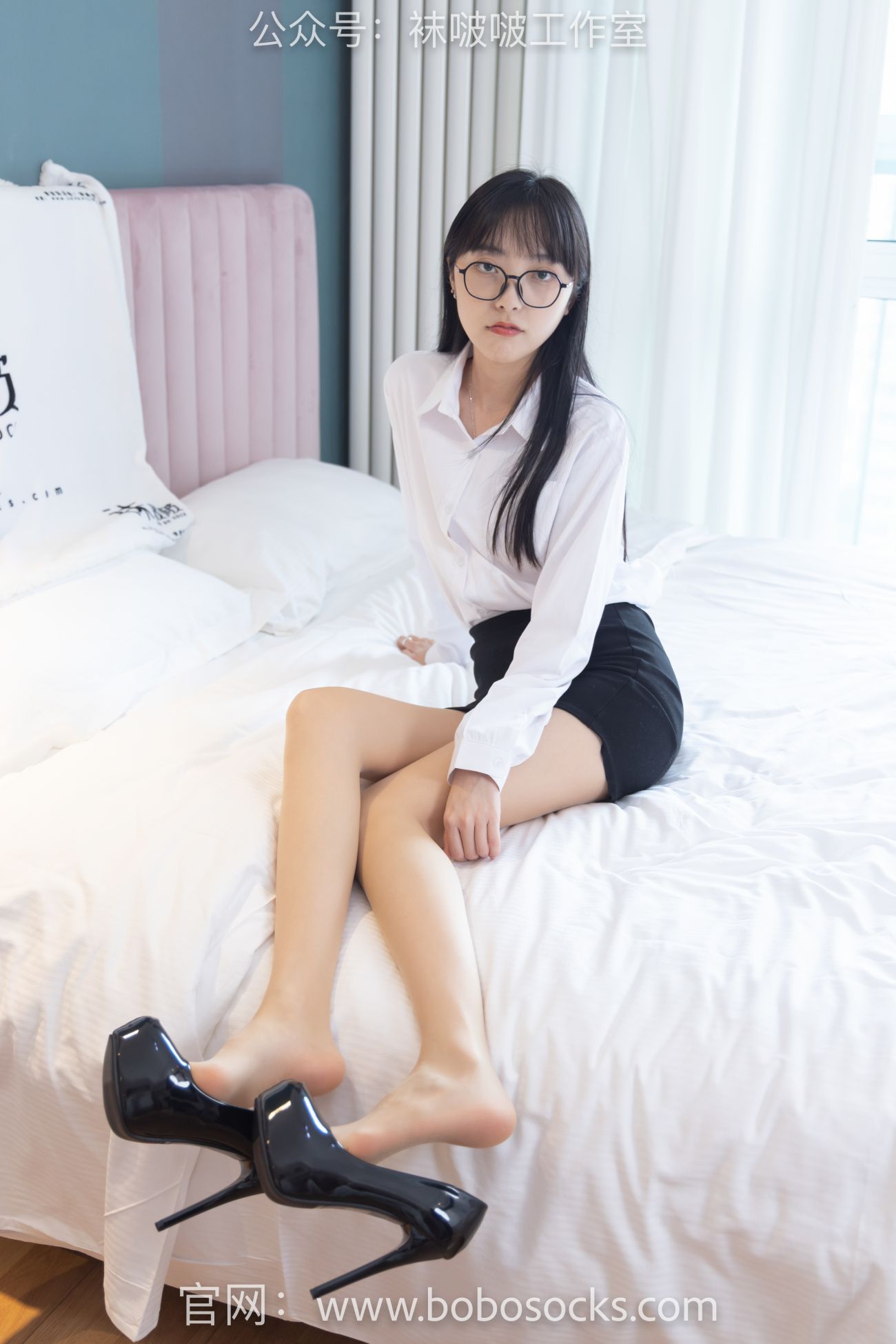 BoBoSocks袜啵啵美少女丝袜美脚写真第No.094期稚予高跟鞋肉丝 (45)