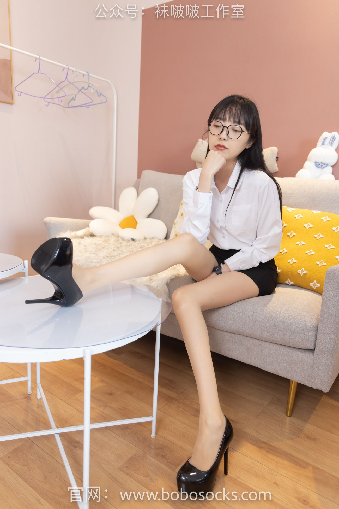 BoBoSocks袜啵啵美少女丝袜美脚写真第No.094期稚予高跟鞋肉丝 (22)